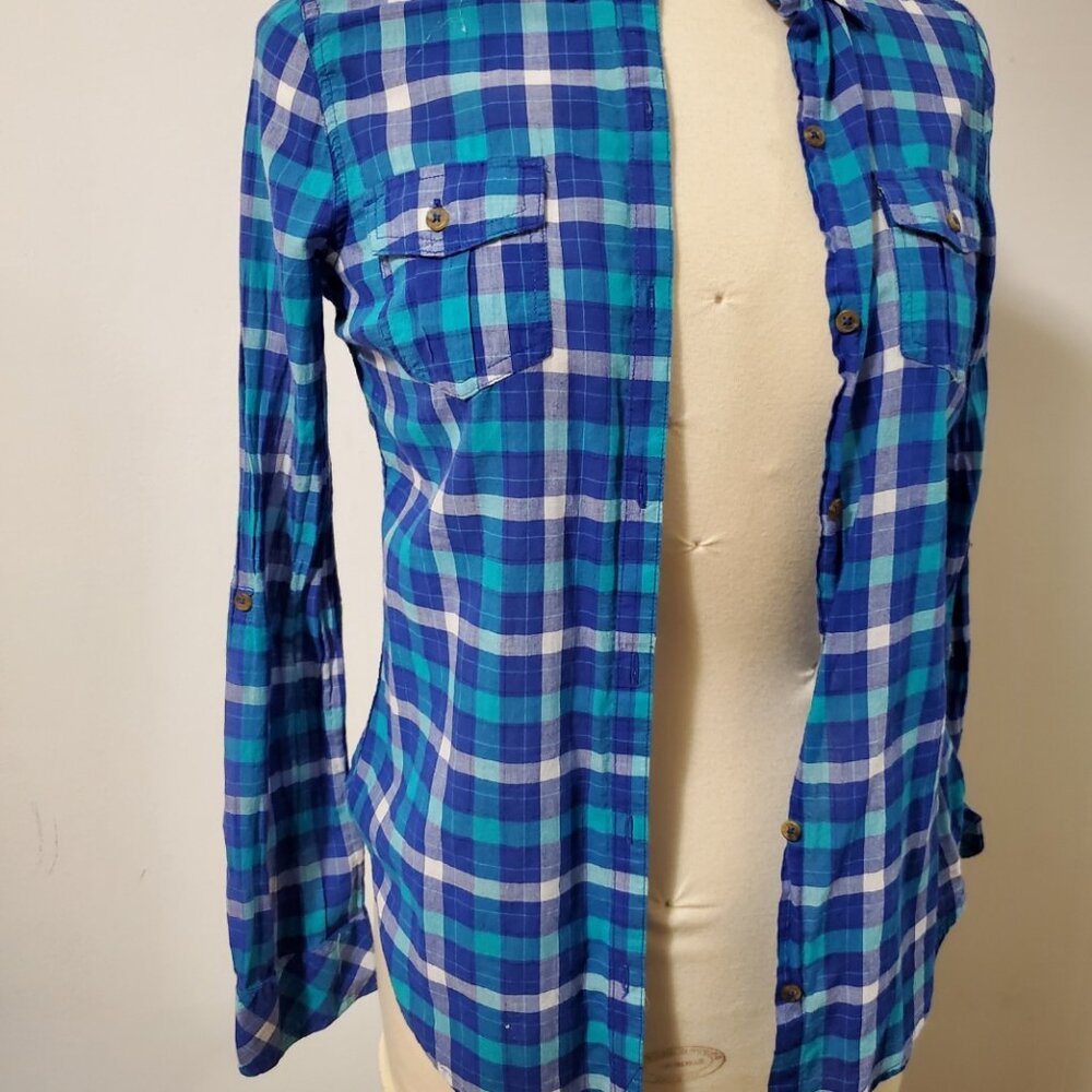 So Perfect Shirt; Women's Long Sleeve, Plaid, Button Down, Shirt